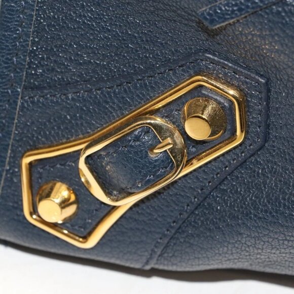 Balenciaga Chevre Gold Metallic Edge Hardware - City Blue - Picture 5 of 14